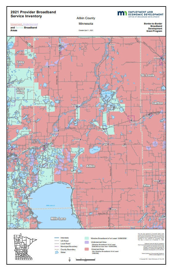 Coverage map graphic