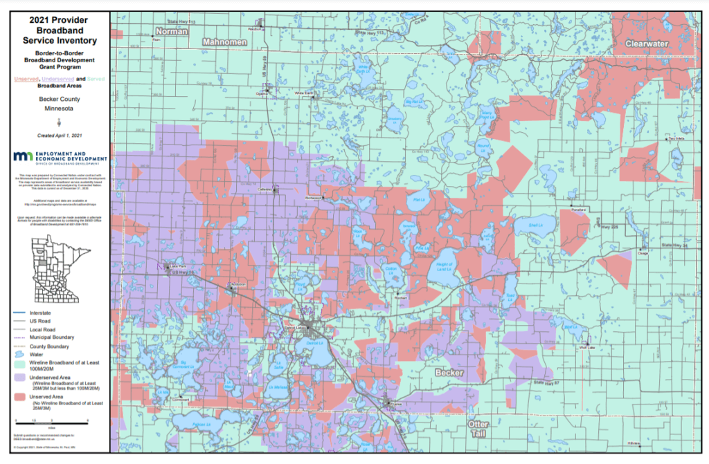 Coverage map graphic