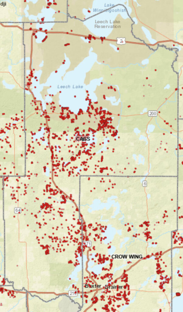 Coverage map graphic