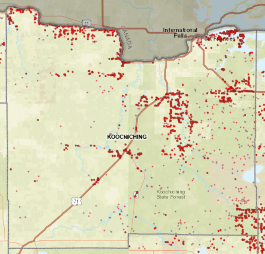 Coverage map graphic