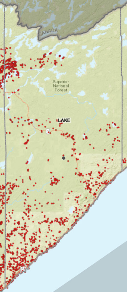 Coverage map graphic