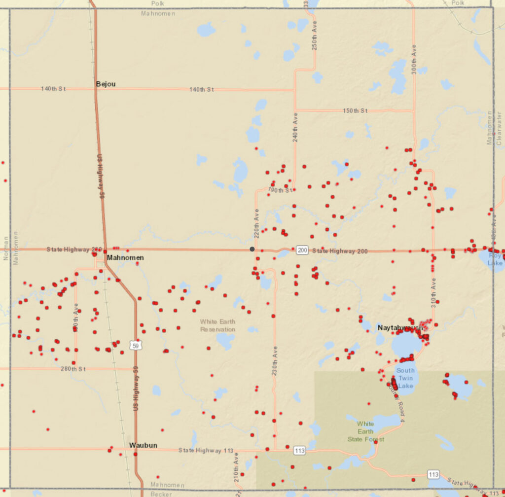 Coverage map graphic