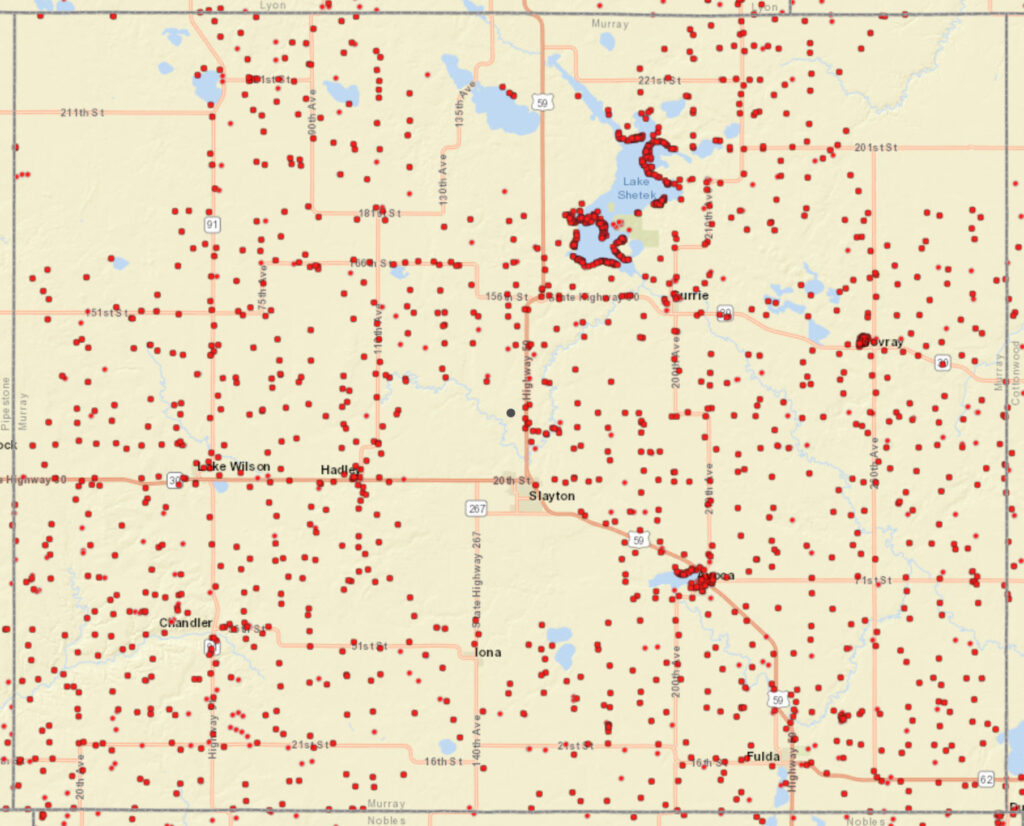 Coverage map graphic