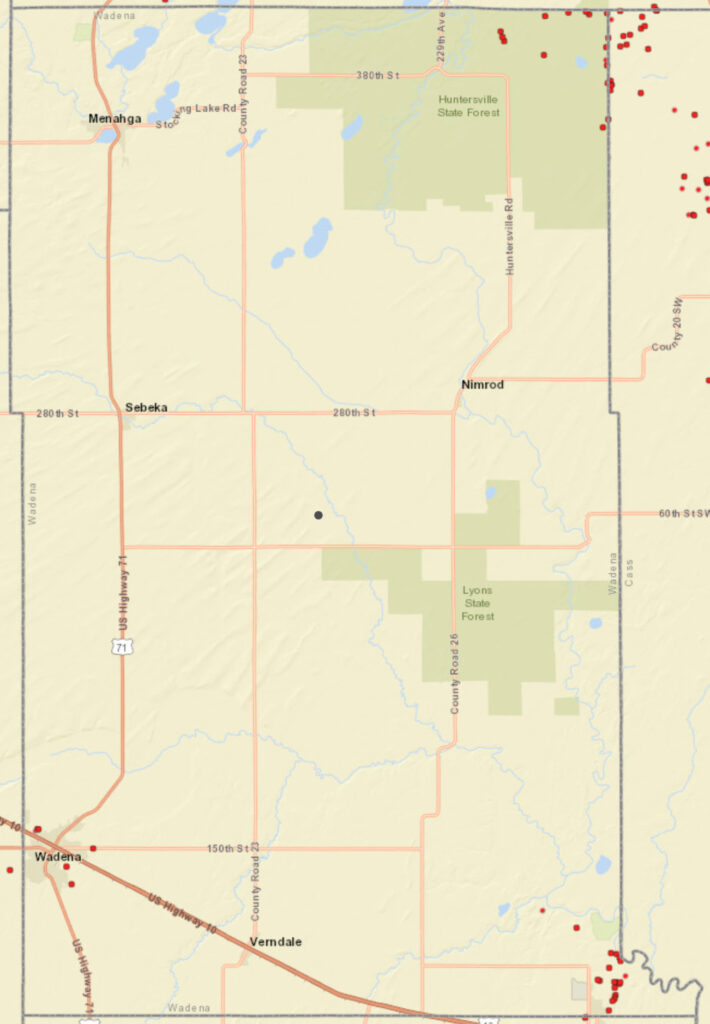 Coverage map graphic