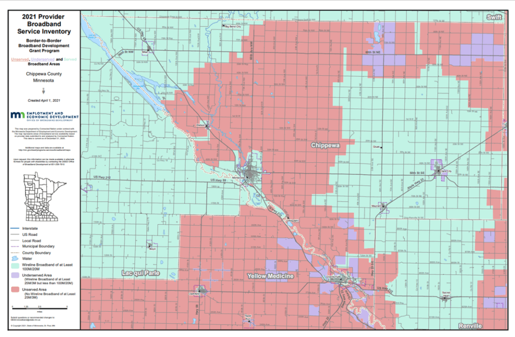 Coverage map graphic