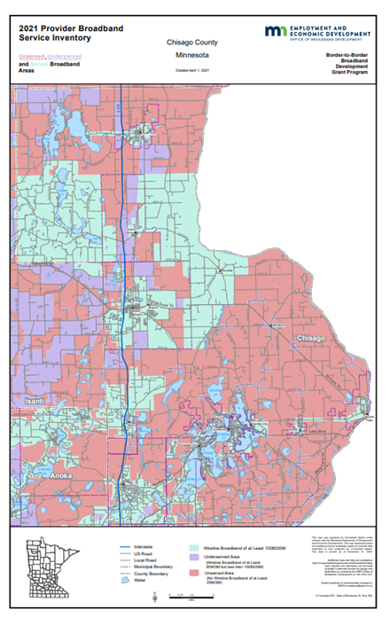 Coverage map graphic