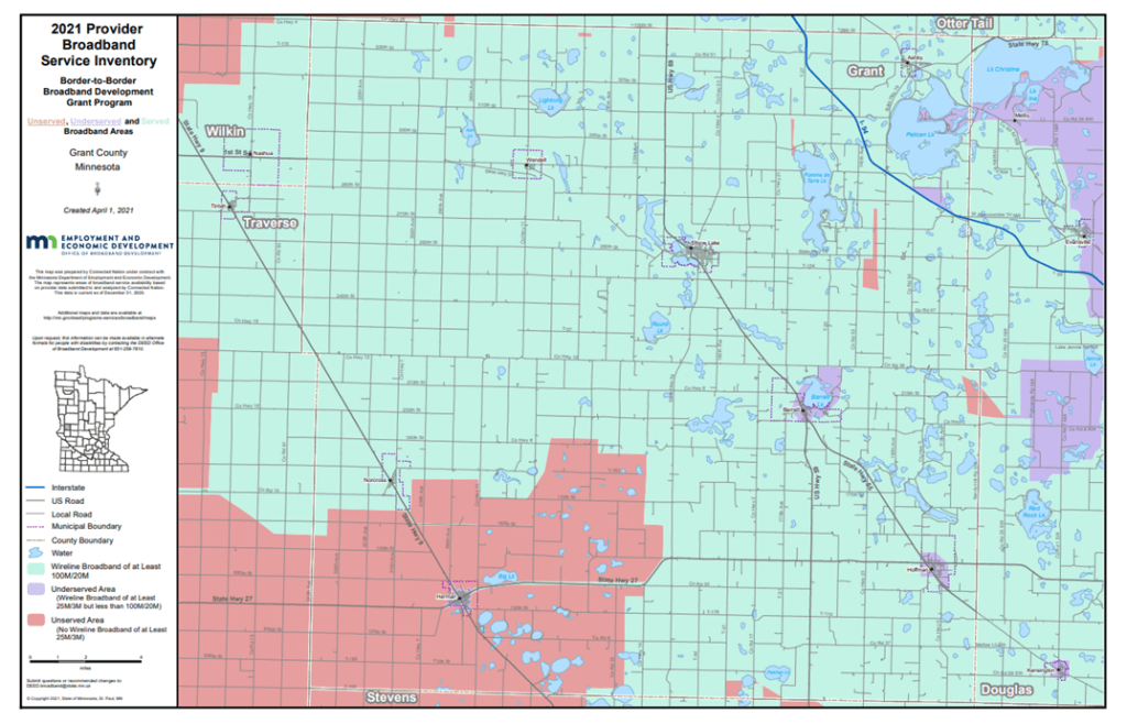 Coverage map graphic