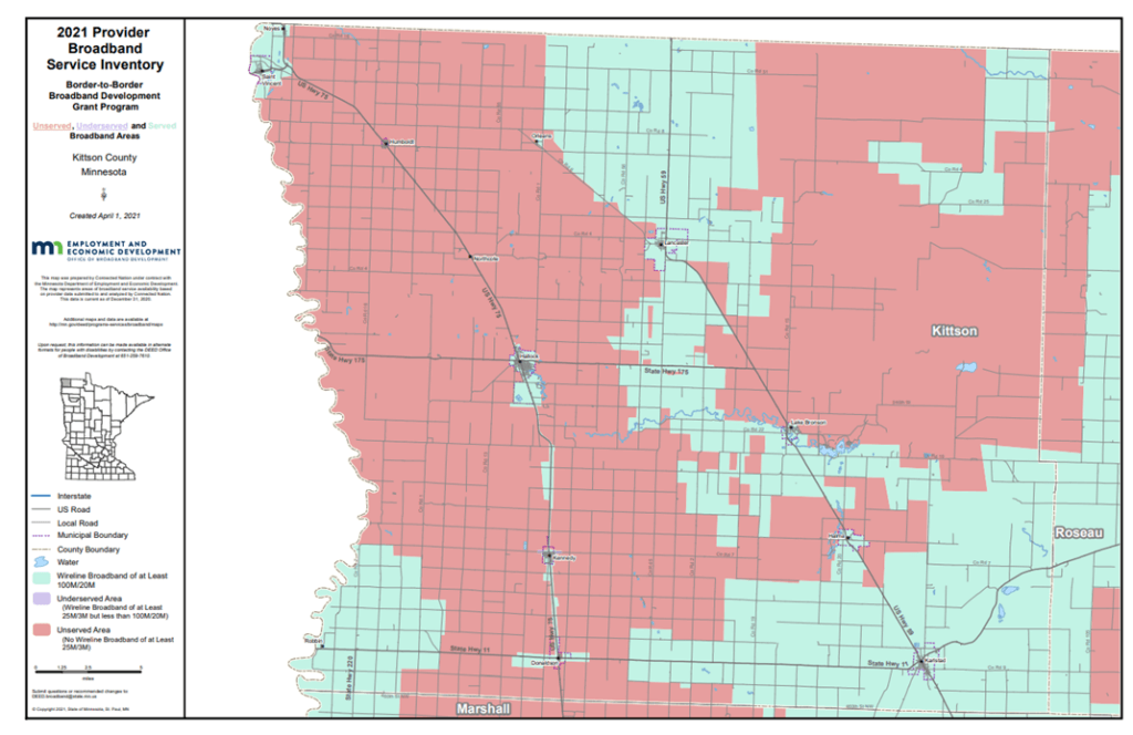 Coverage map graphic