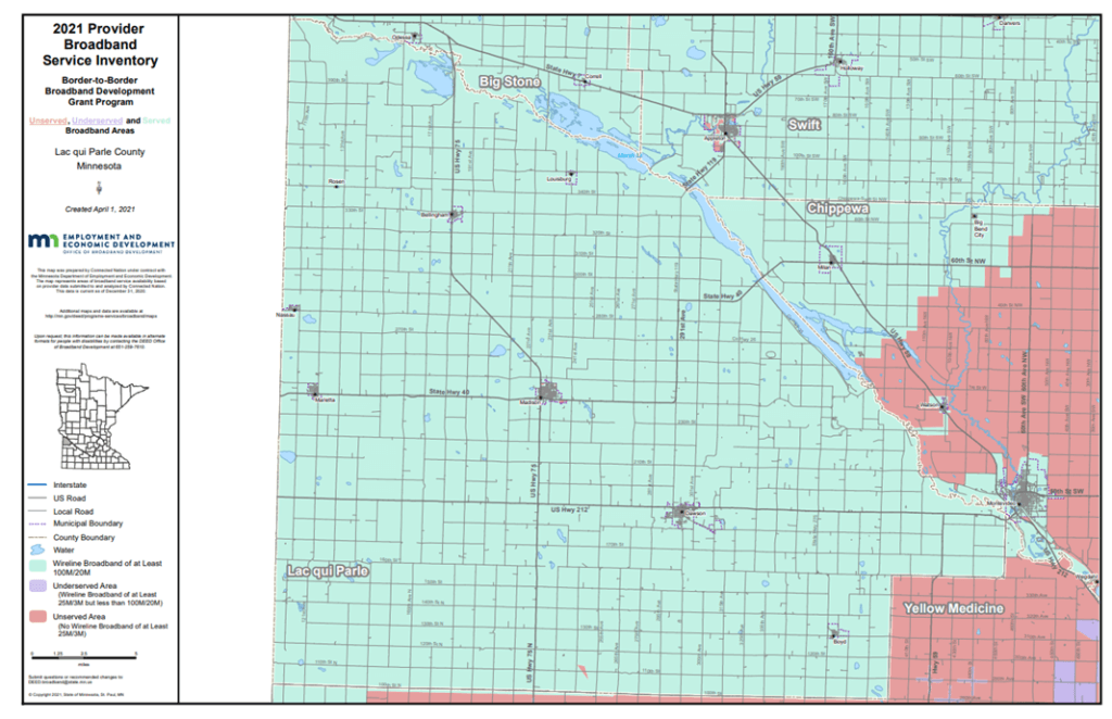 Coverage map graphic