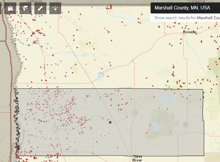 Coverage map graphic