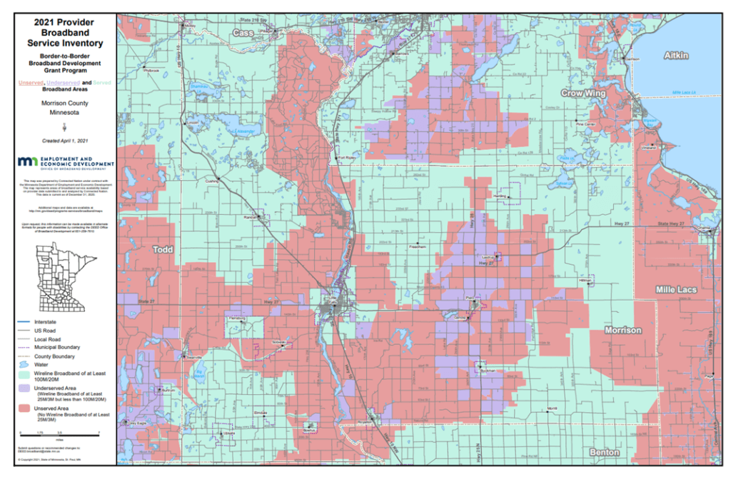 Coverage map graphic