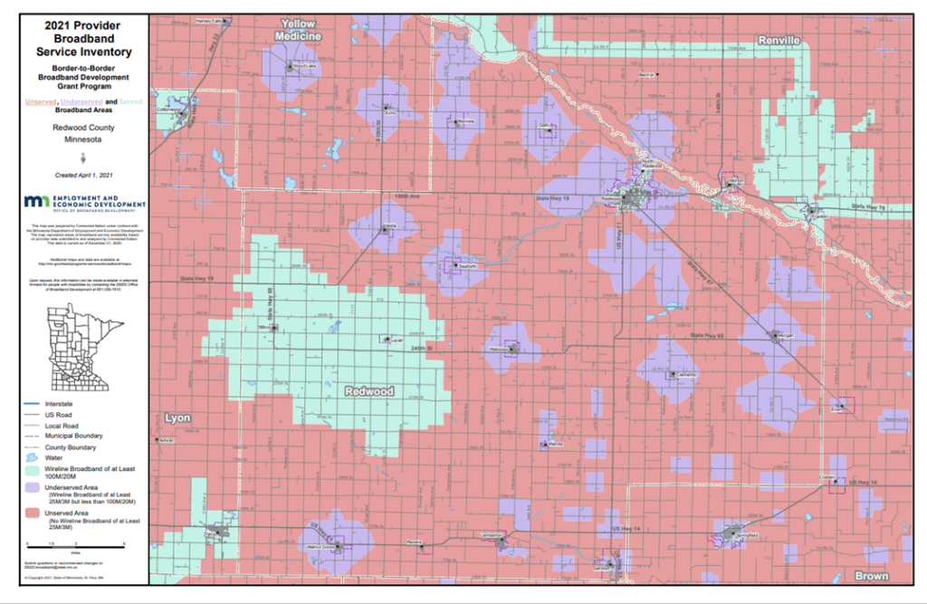 Coverage map graphic