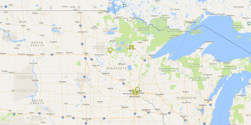 Google map of grants that support Itasca Area youth work