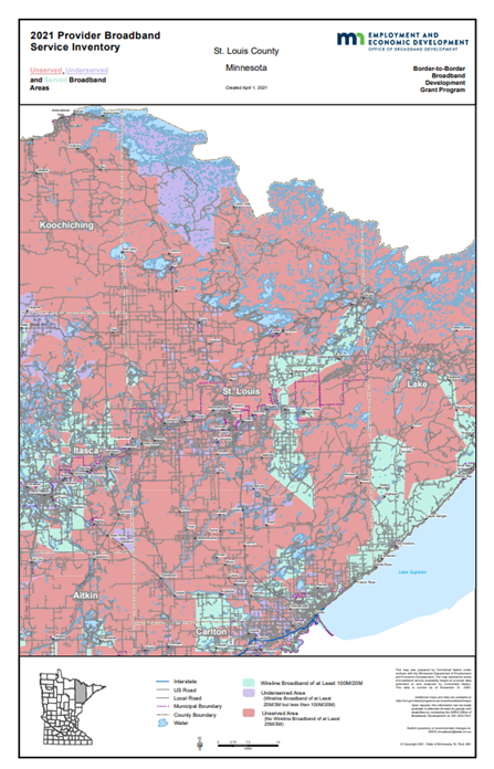 Coverage map graphic