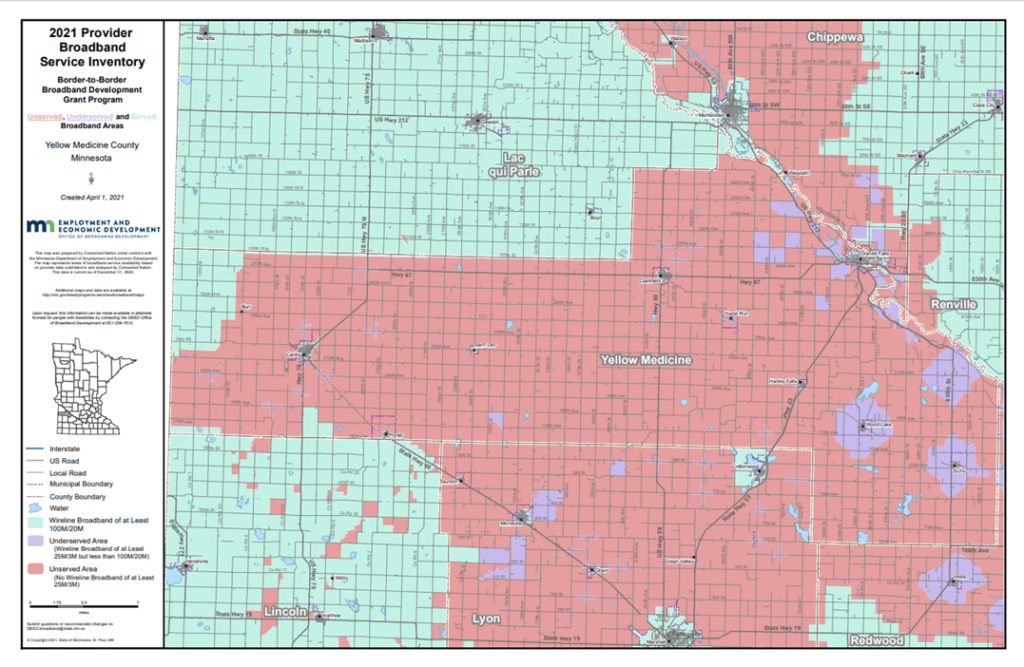 Coverage map graphic